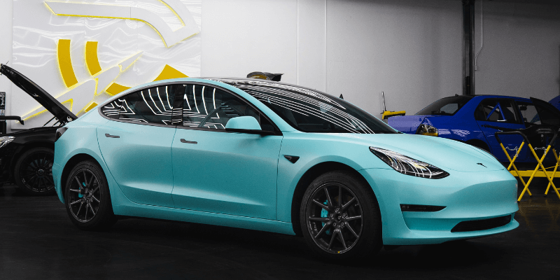 White Tesla Model X – UP-03 Wheels in Satin Black